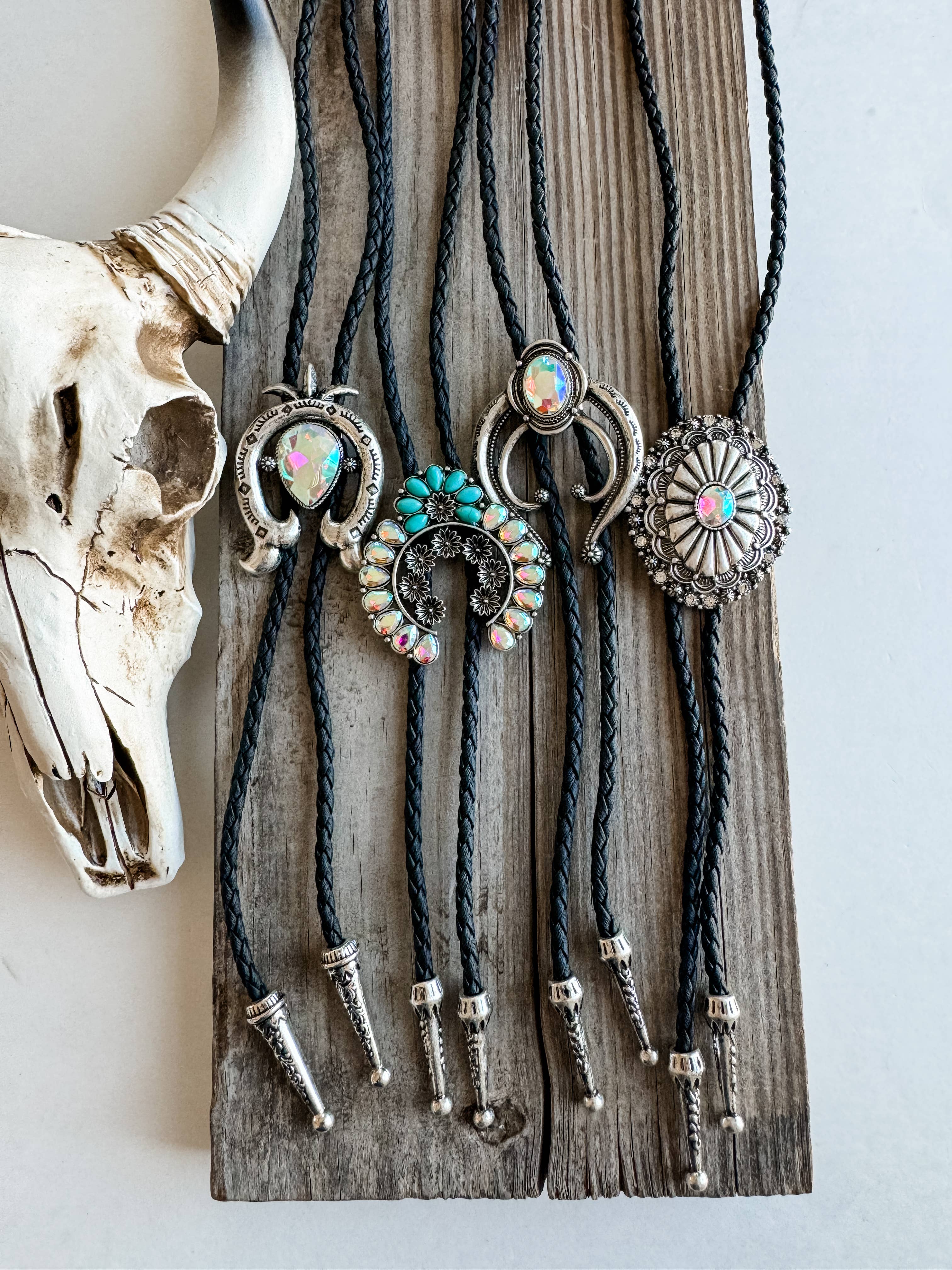 Boho Ranch Shop - Wholesale Pendant/Charm Necklace - Western Bolo Long Pendant Necklace12