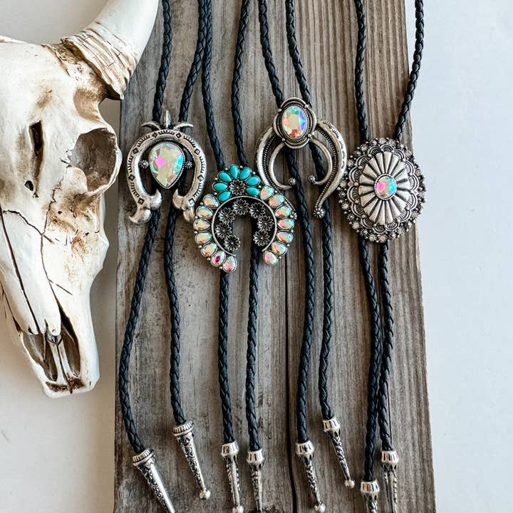 Boho Ranch Shop - Wholesale Pendant/Charm Necklace - Western Bolo Long Pendant Necklace12