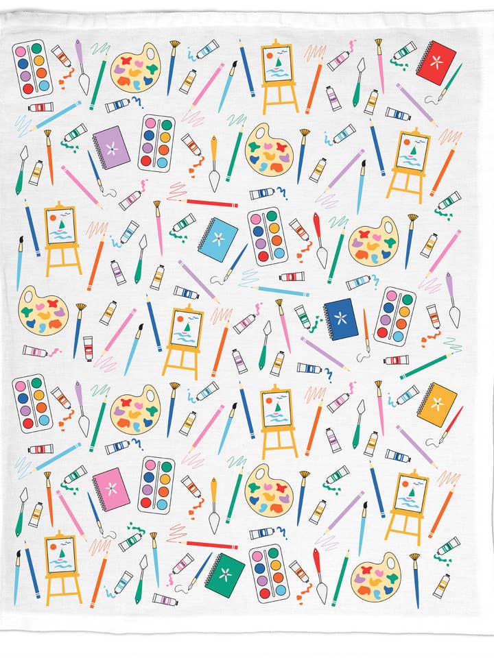 Artist, Organic Cotton Tea Towel - NEW Hobby for wholesale by Coast & Cotton