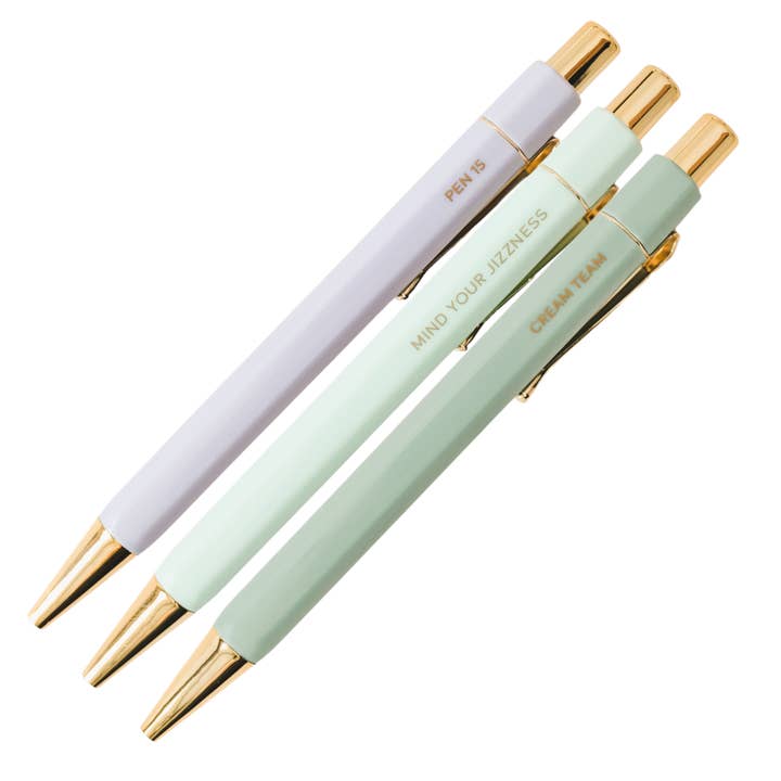 Slightly NSFW Pens (set of 3) for wholesale by Awkward Essentials