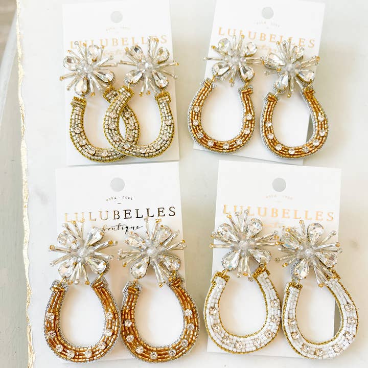 Lulubelles Boutique - Venta al por mayor Pendientes colgantes - Pendientes de herradura Derby8