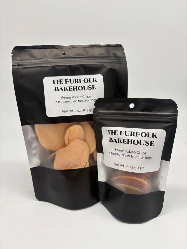 Freeze-Dried Sweet Potato Dog Treats for wholesale by The FurFolk Bakehouse