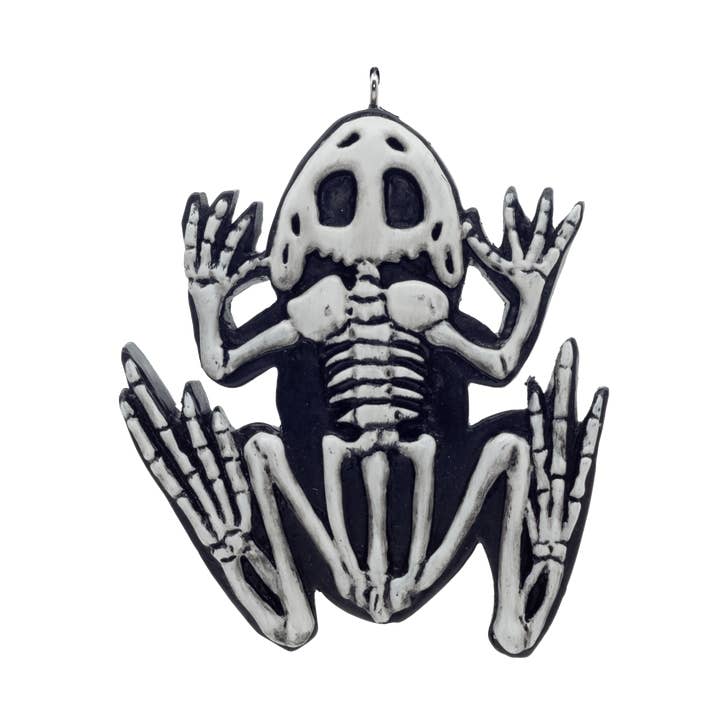 Dekofigur mit Froschknochen und flacher Rückseite für den Großhandel von Horrornaments