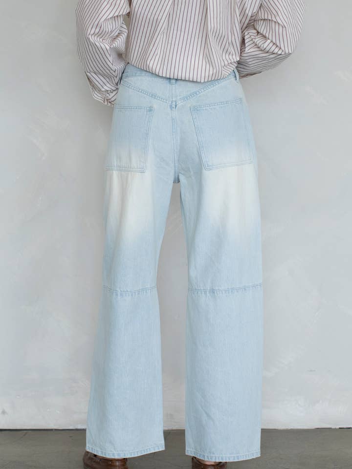 Light Blue Lani Jeans for wholesale on Faire4