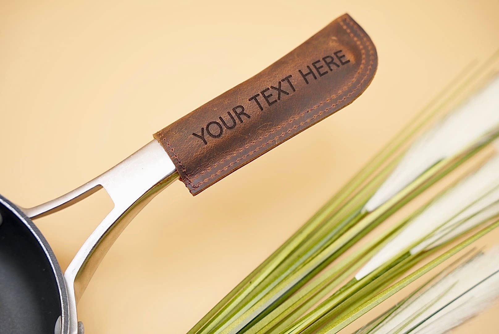 American Leather Goods - Vendita all'ingrosso Guanti da forno/Presine - Maniglia calda in pelle, presina Panhandle per ghisa3