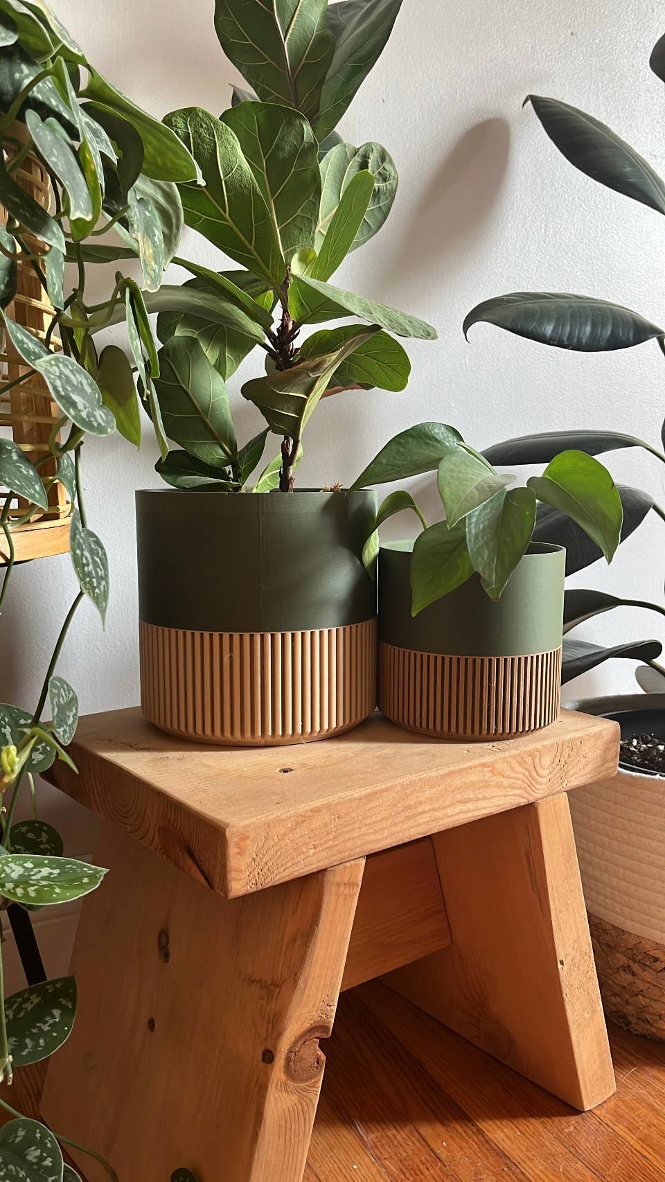 Prairie City Printing Co. – wholesale Kruka – Tvåfärgad trä- och färgkruka11