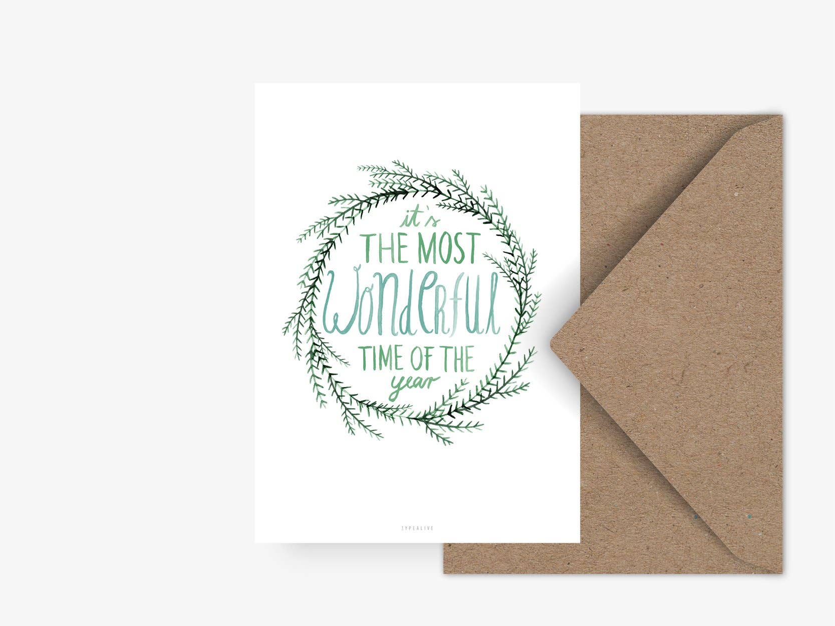 typealive - Wholesale Postcard - Postcard/ Evergreen No. 10