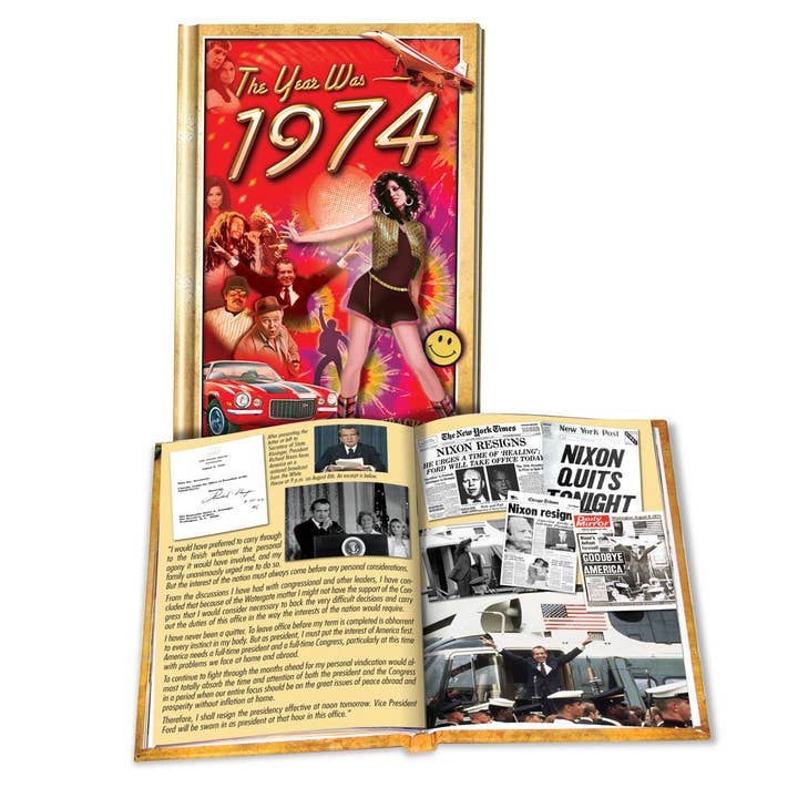 Minilibro de 1974: regalo de cumpleaños o aniversario para venta al por mayor de Flickback