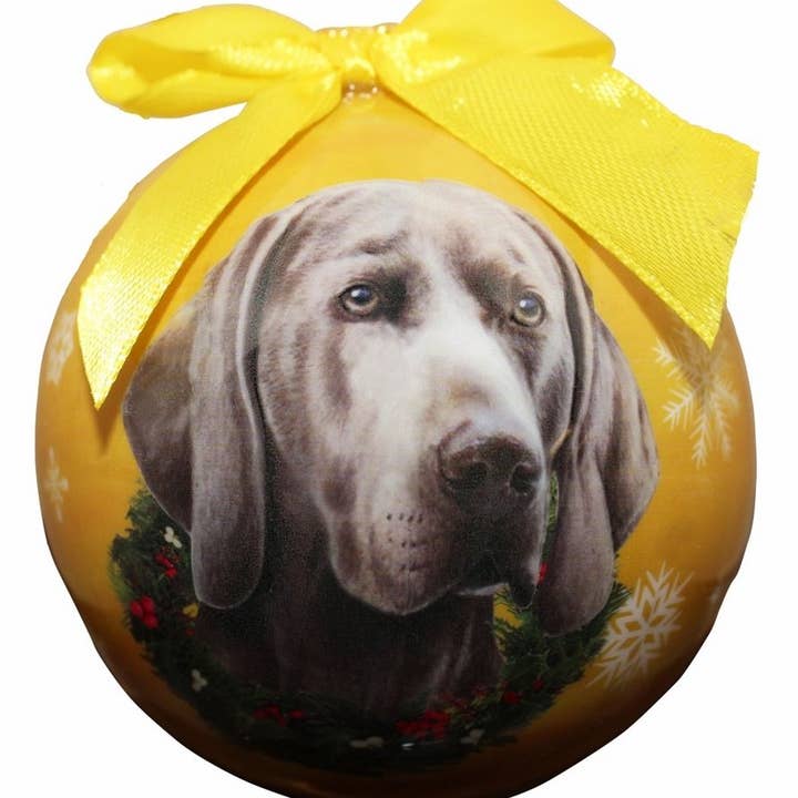Weimaraner Boule Ornement pour la vente par E&S Pets