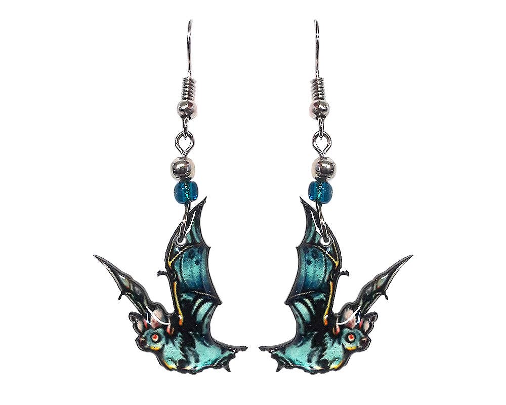 Pichincha - Wholesale Dangle Earrings - Acrylic Bat Wild Animal Dangle Earrings6