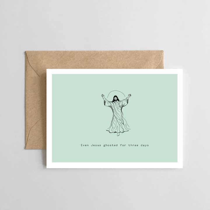 Även Jesus spöke i tre dagar - Påskkort för wholesale av Spaghetti & Meatballs