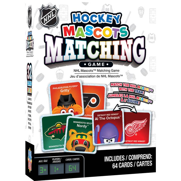NHL Mascots Matching Game for wholesale by Masterpieces Puzzles