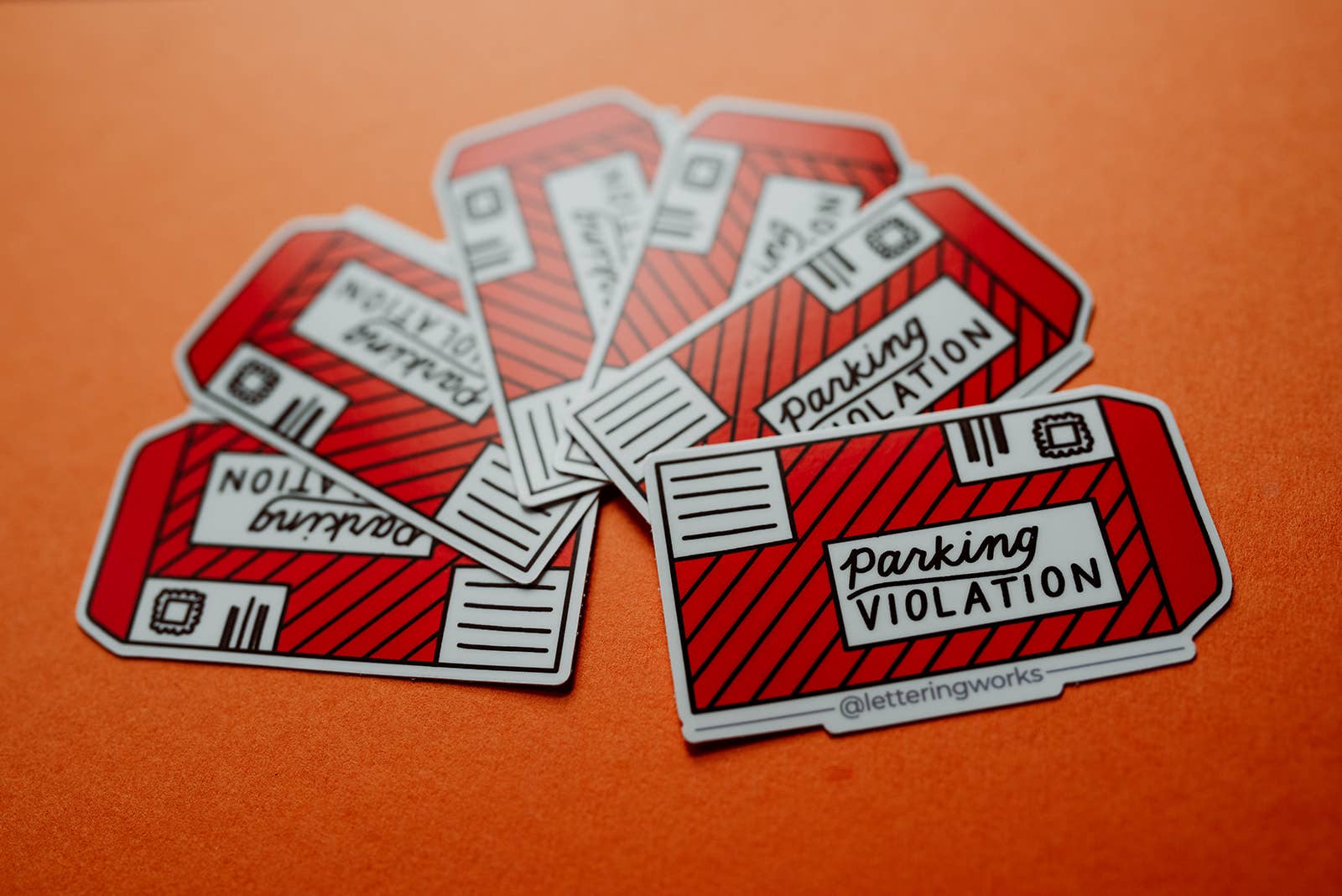 Lettering Works - Wholesale Sticker - Chicago Parking Ticket Vinyl Sticker4