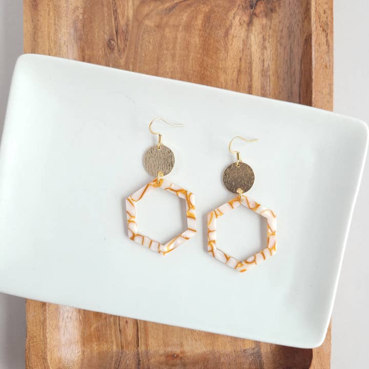 Spiffy & Splendid - Wholesale Dangle Earrings - Lennox Earrings - Pumpkin Spice // Jewelry, Fall8