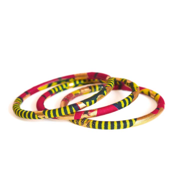 Melokane – Engroshandel Armbånd – Kvinders rød/anis/sort/guld voksarmbånd3