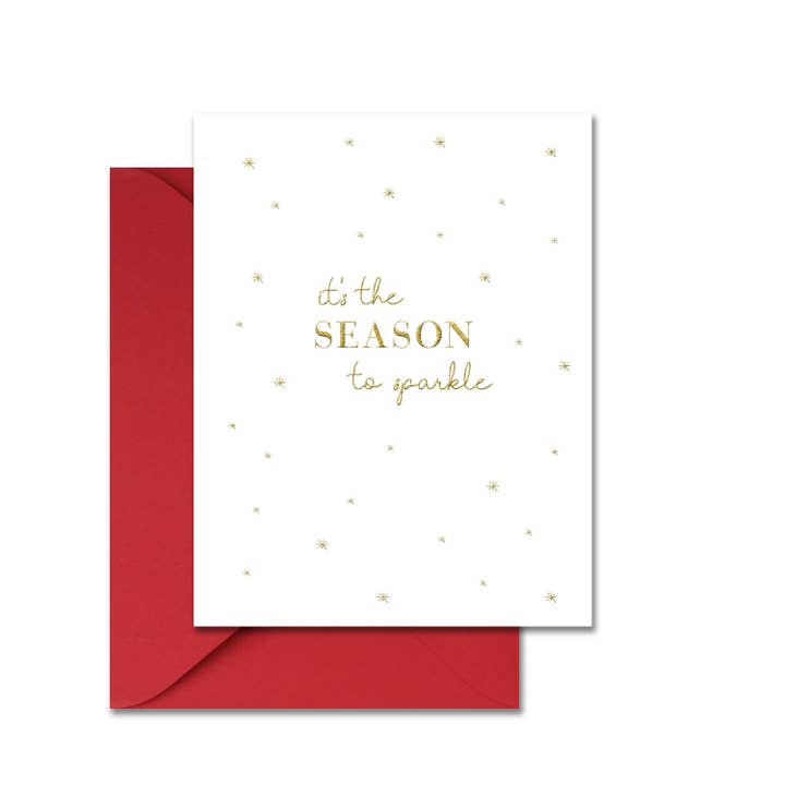 Carte de vœux Season to Sparkle pour la vente par Leslie Store