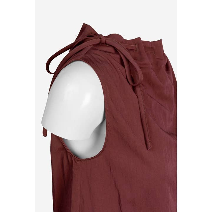 Naked Zebra - Wholesale Tank Top - Women's - Cinched Mock Neck Sleeveless Top8