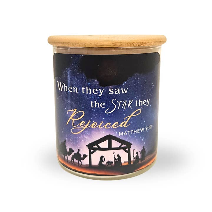 Lord's Light Candle - Wholesale Jar/Filled Candle - Nativity Soy Candle 14oz -Light & Reveal Star of Bethlehem1