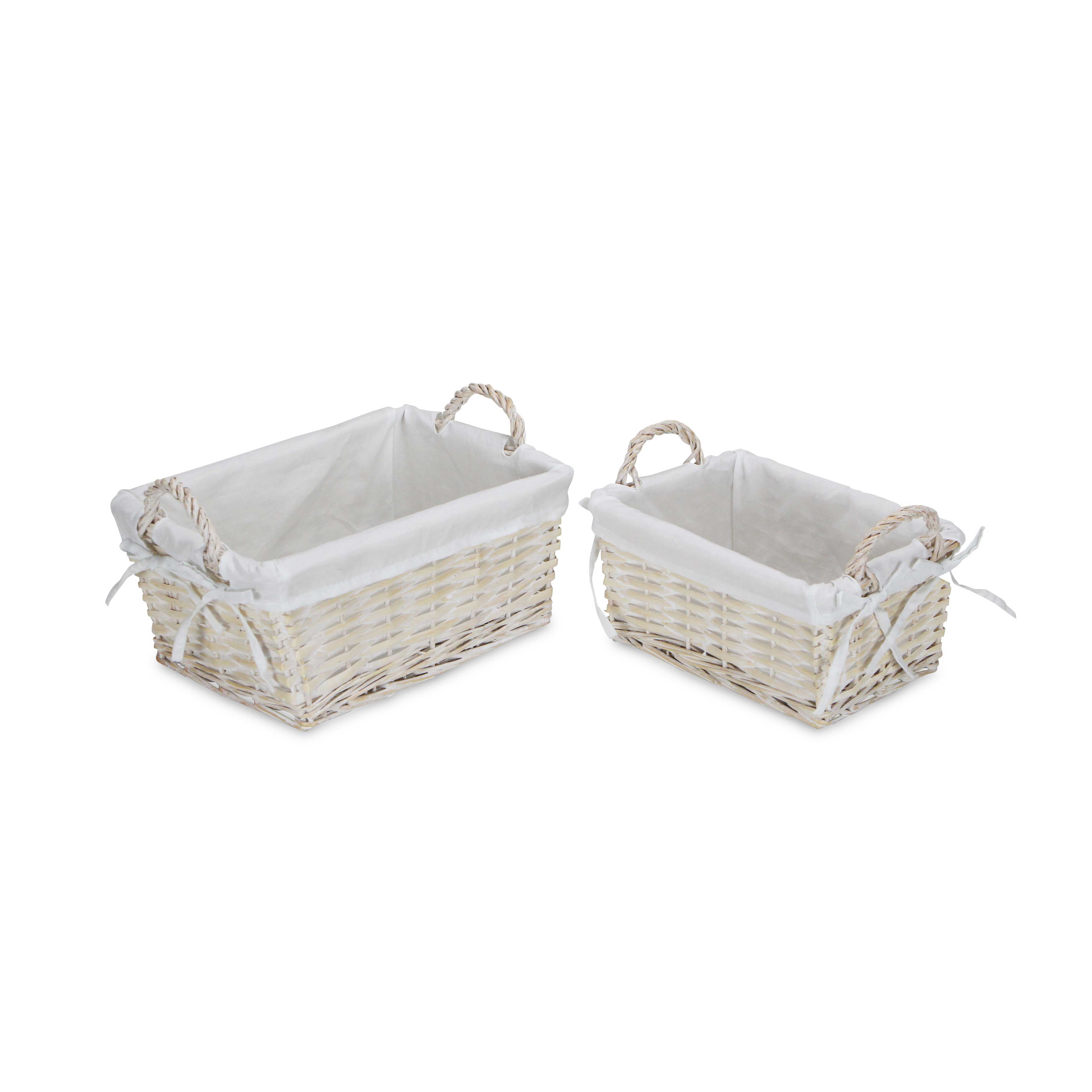 Cheungs Home Decor - Wholesale Food Gift Basket - Oreni 2 Piece Lined Rectangle Baskets10