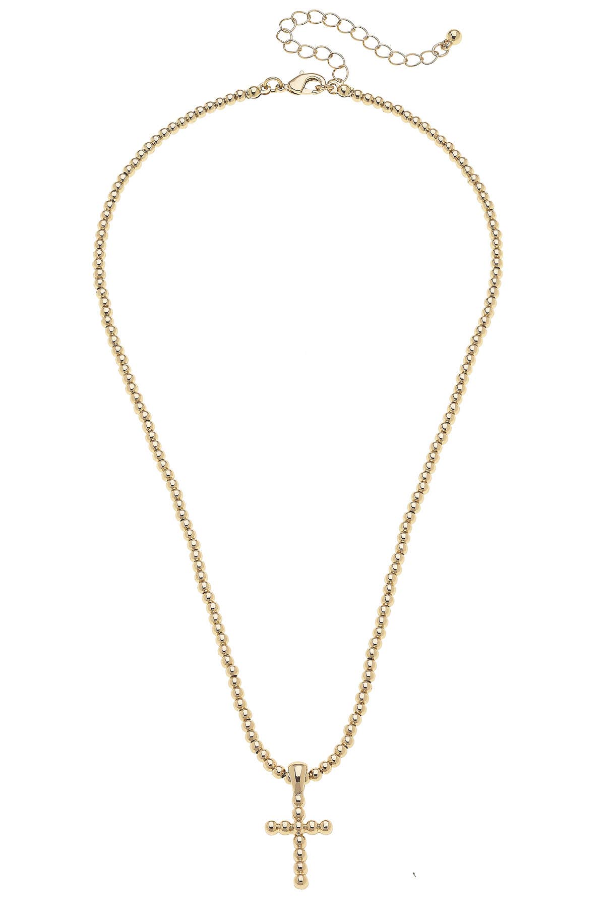 Canvas Style – Engroshandel Halskæde med vedhæng – Poppy perlekorshalskæde i skinnende guld