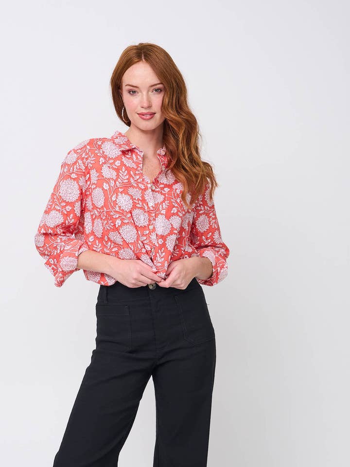 Chemise Bon Petit Ami - Beauté d'Hortensia Papaye pour la vente par and for Good