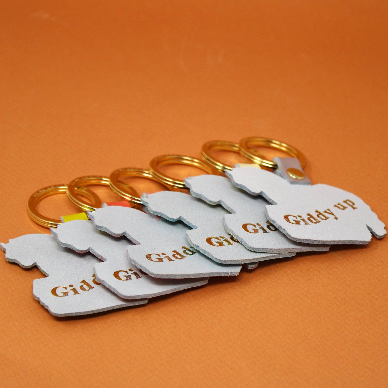 Ark Colour Design - Venta al por mayor Llavero - Unisex - Llavero de cuero genuino con diseño de caballo6