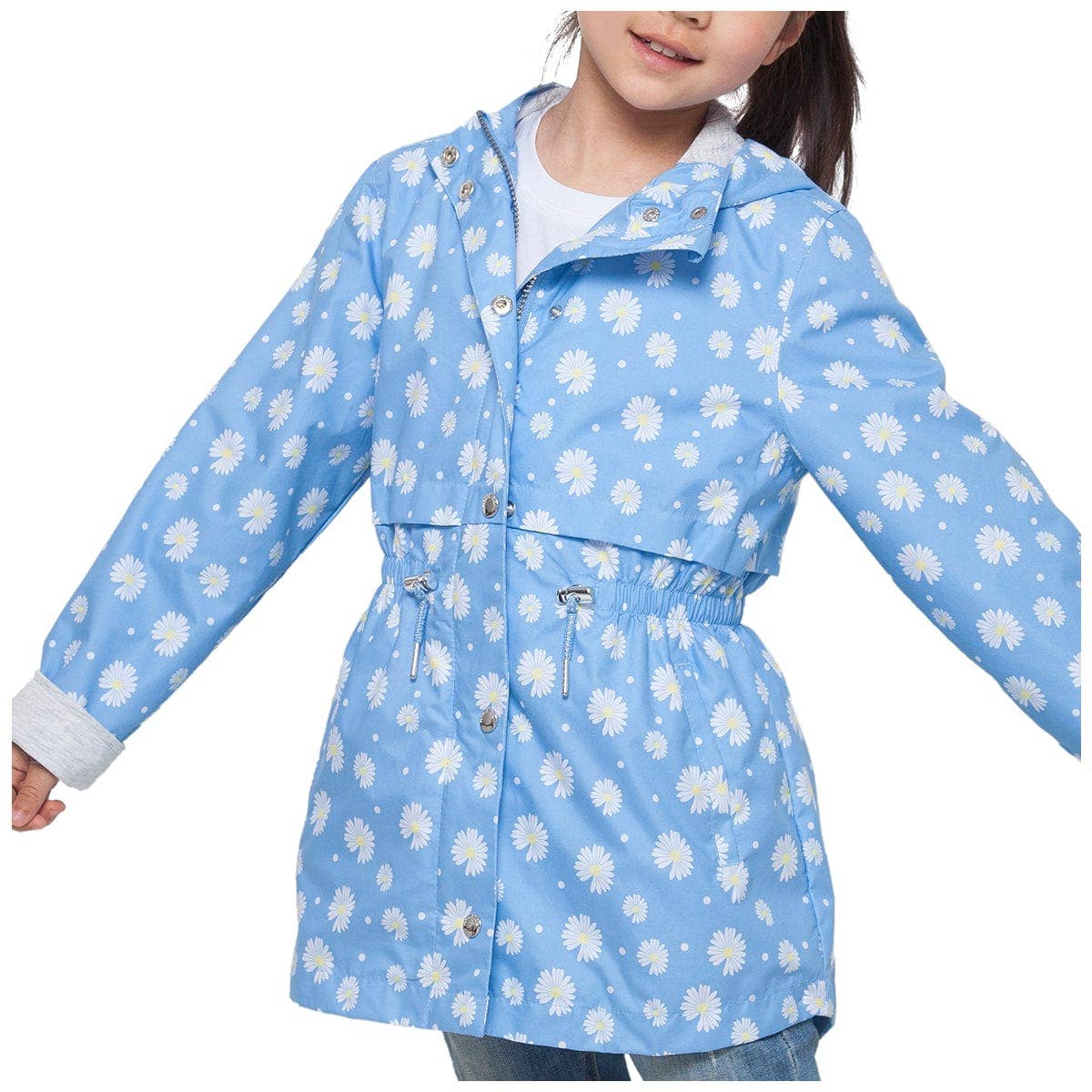Rokka & Rolla - Wholesale Windbreaker - Kids - Girls' Light Rain Jacket Hooded Trench Coat12