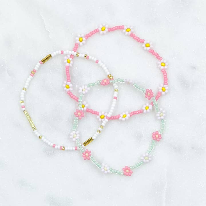 Accent Stacking armband/enkelbandje voor wholesale door Dainty Daisy Bead Co.
