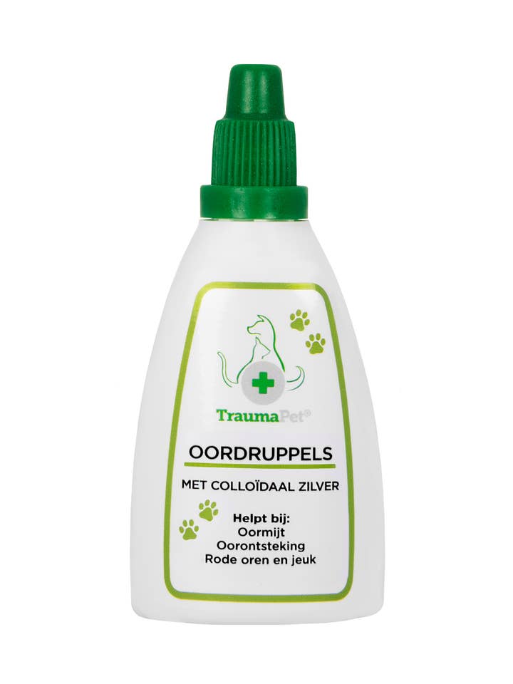 Oordruppels met colloïdaal zilver voor dieren voor wholesale door TraumaPet Nederland