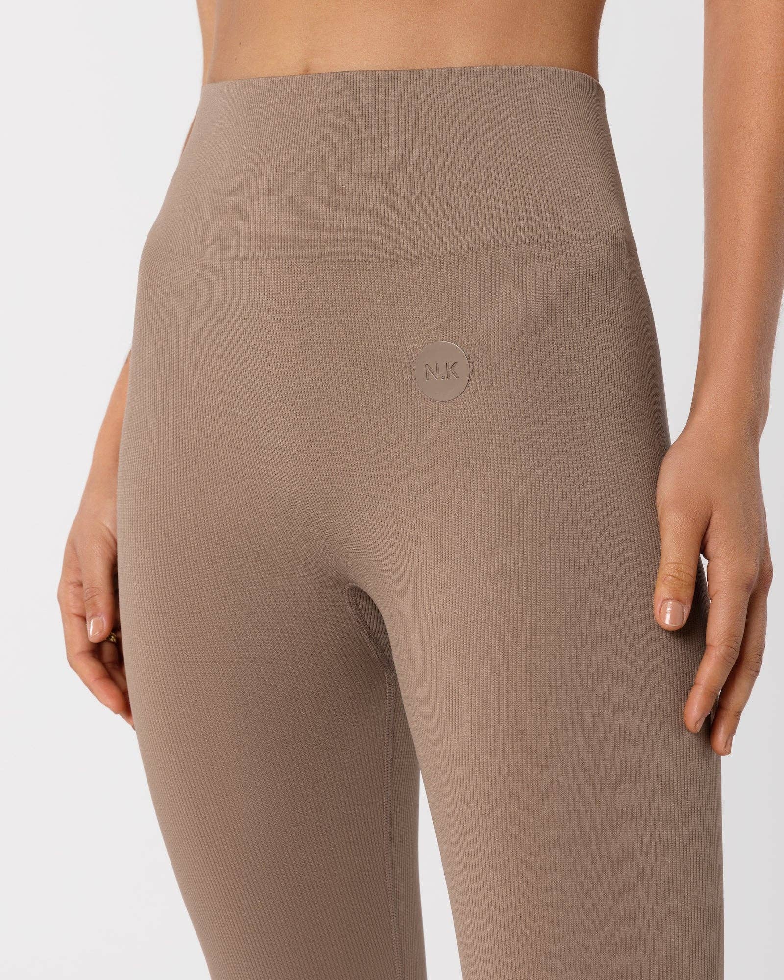 Nicky Kay - Wholesale Athletic/lounge leggings – Women's - Seamless Leggings - Taupe4