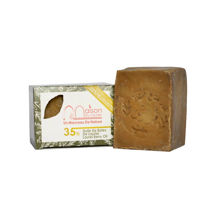 Maison du Laurier - Wholesale Bar Soap - Aleppo soap 200g 35% Laurel berry oil1