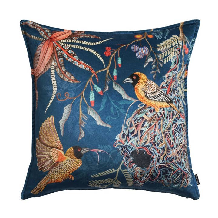 Thanda Nest Pillow - Velvet - Midnight for wholesale by Ngala Trading