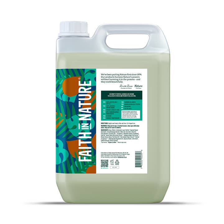 Coconut Hand Wash - 5L for wholesale by Faith in Nature