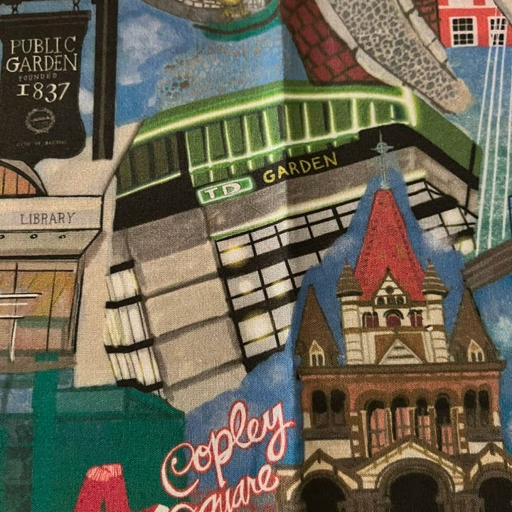 Domesticadence - Wholesale Tea Towel - Hand-Drawn Boston, MA Sites Dish / Tea Towels 7