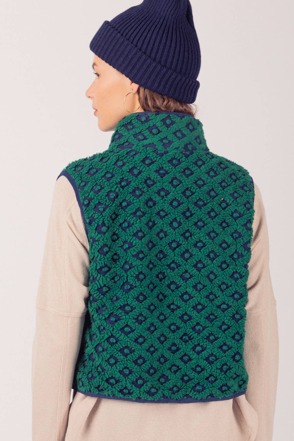 VERY J – Engroshandel Vest - Dame – NJ90128-trykt sød fleece vest16