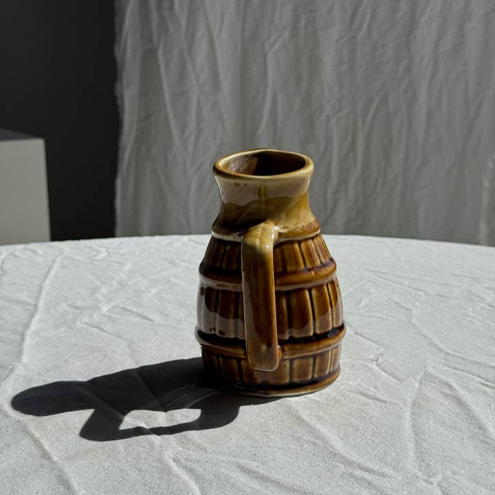 Beige Mini beer pitcher H15 D10 for wholesale on Faire4