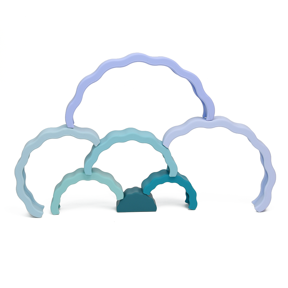 PETIKIDS - Wholesale Stacking Rings Game - Baby - Montessori educational toy - Stackable rainbow6