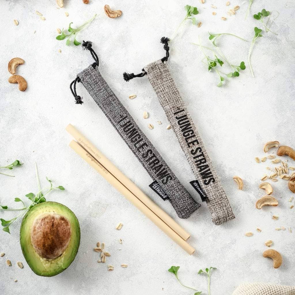 Jungle Culture - Vente Paille - Pailles en bambou réutilisables - ensemble sans plastique13