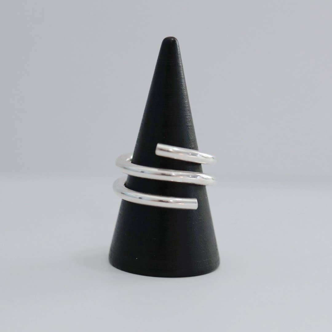 Metrix Jewelry - Wholesale Band/Stacked Ring - Industrial Spiral Ring in Sterling Silver9