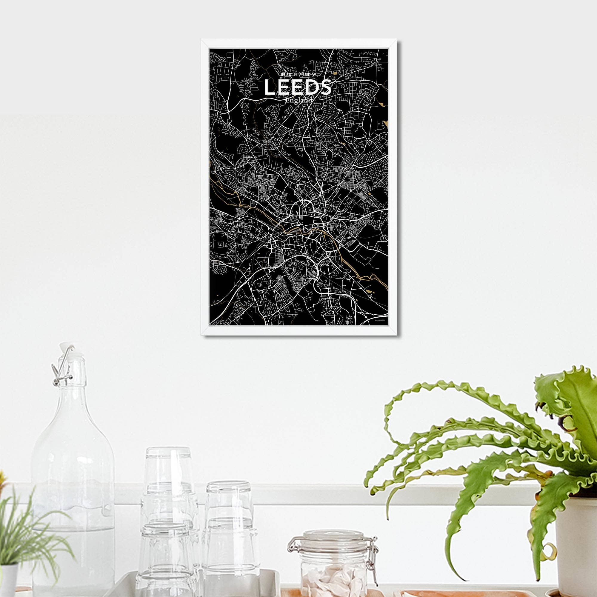 OurPoster.com – wholesale Poster – Leeds karta affisch46
