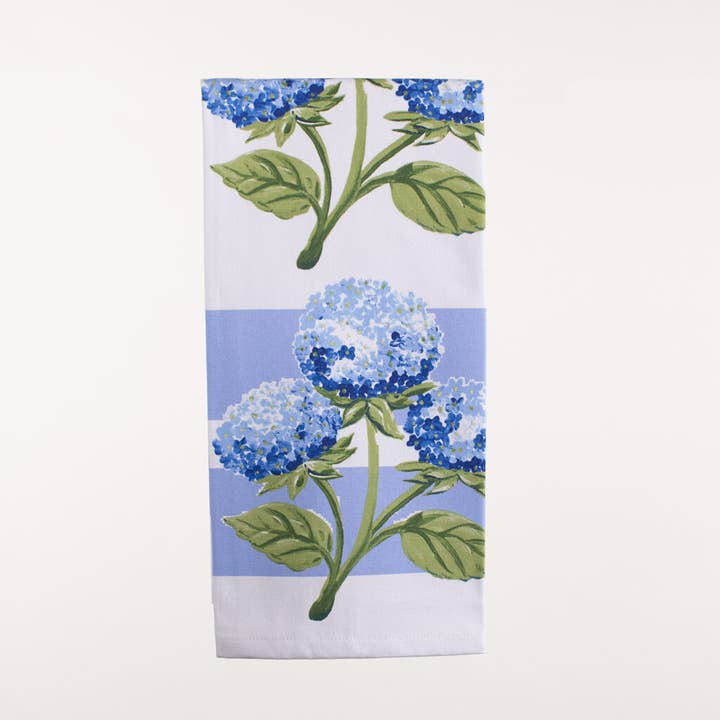 Hydrangea Kitchen Towel for wholesale by Shard at Home