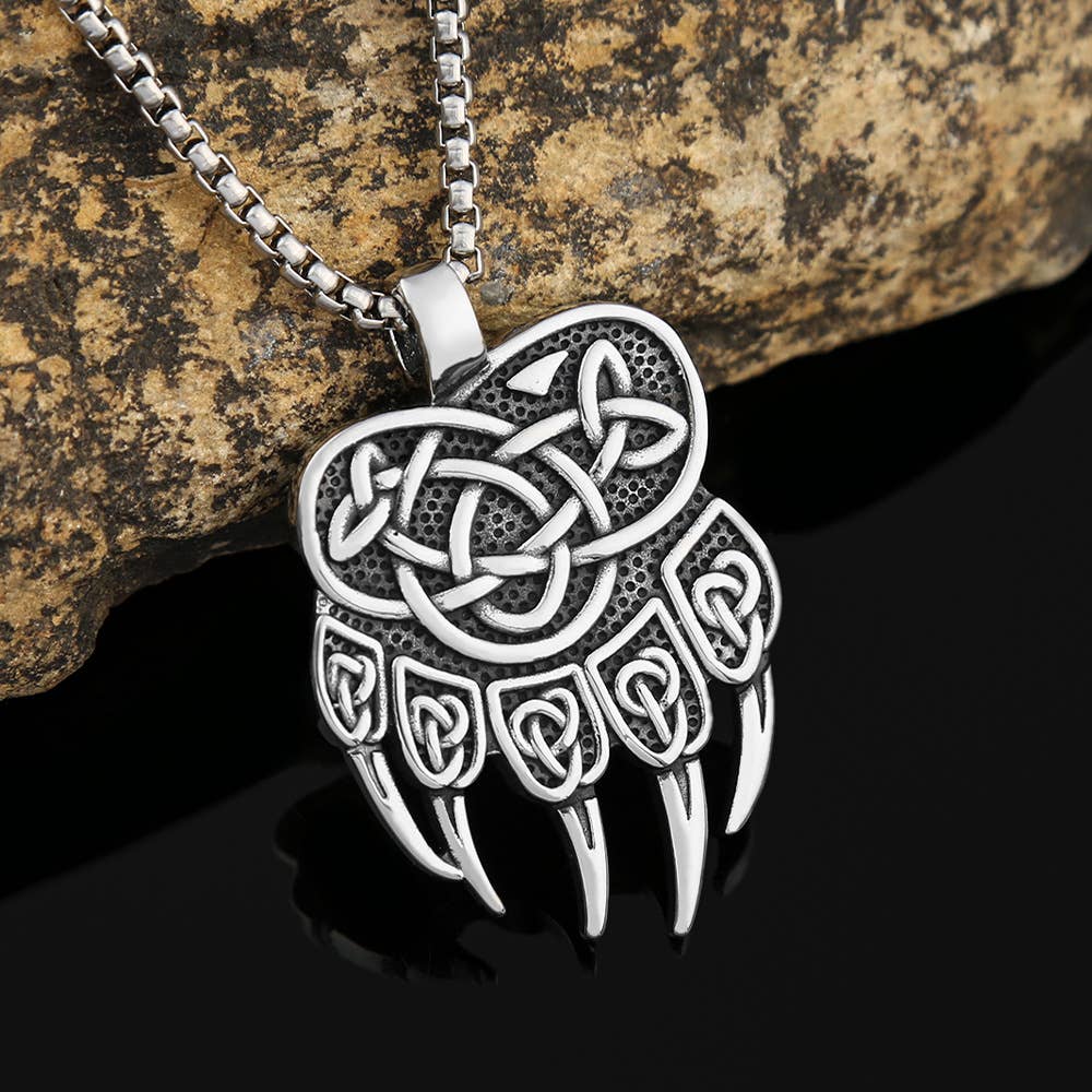 Gemcohub - Wholesale Pendant/Charm Necklace - Viking Style Hip Hop Bear Claw Necklace1