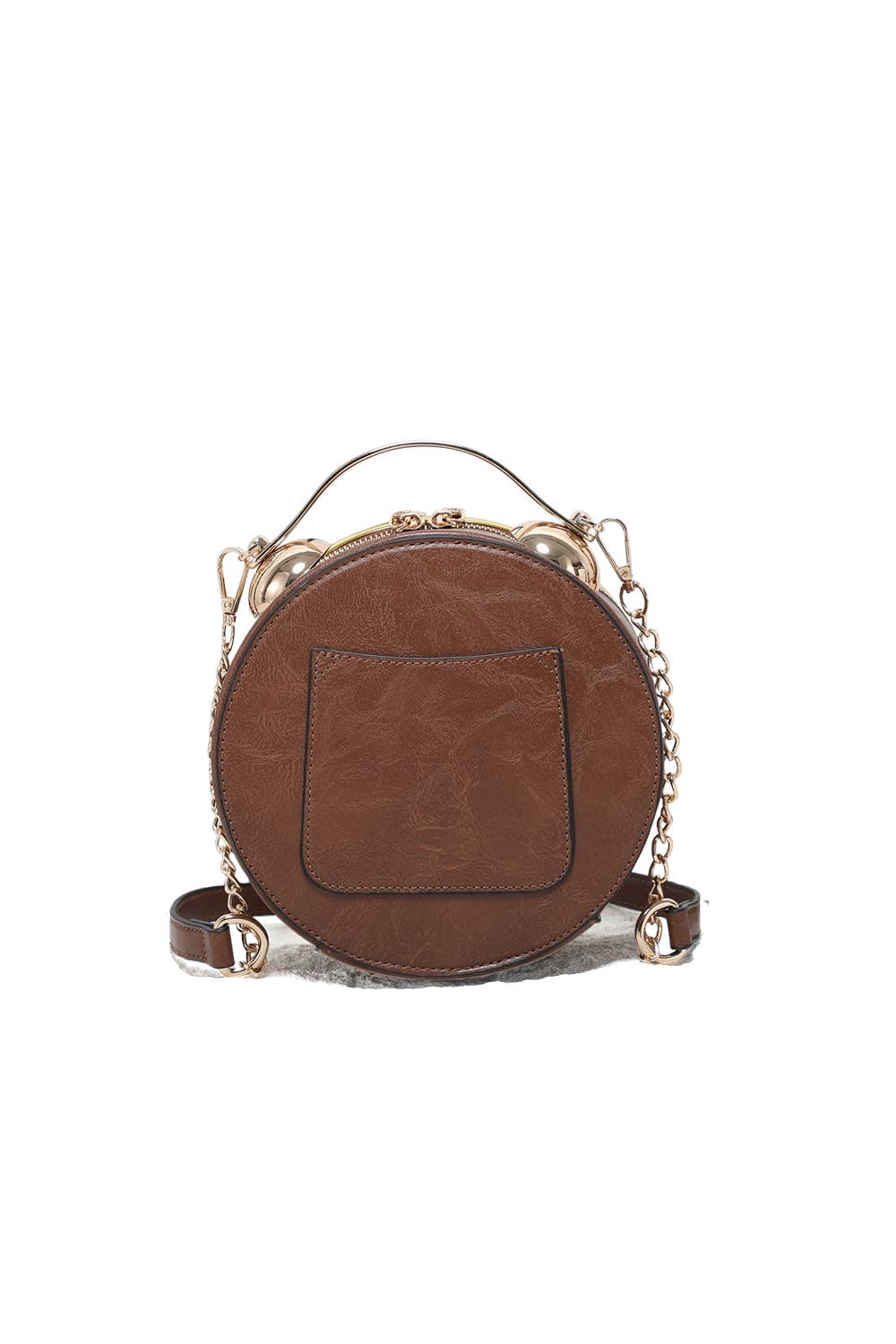 Ellas Trading - Wholesale Crossbody Bag - Women's - Vintage Clock-Inspired Crossbody Bag with Chain Strap3