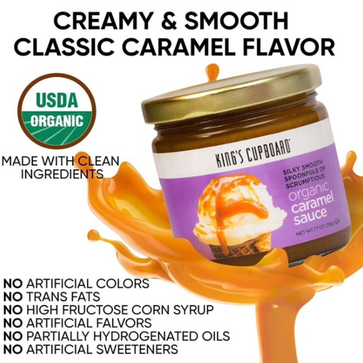 King's Cupboard - Wholesale Caramel Sauce - Organic Caramel Sauce3