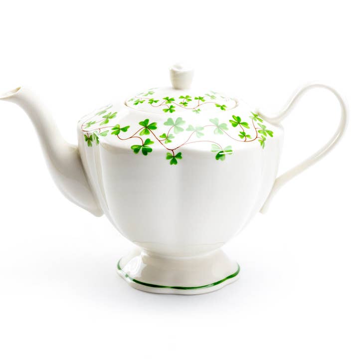 Grace Teaware - Wholesale Tea Pot - Shamrock 32oz Fine Porcelain Teapot1