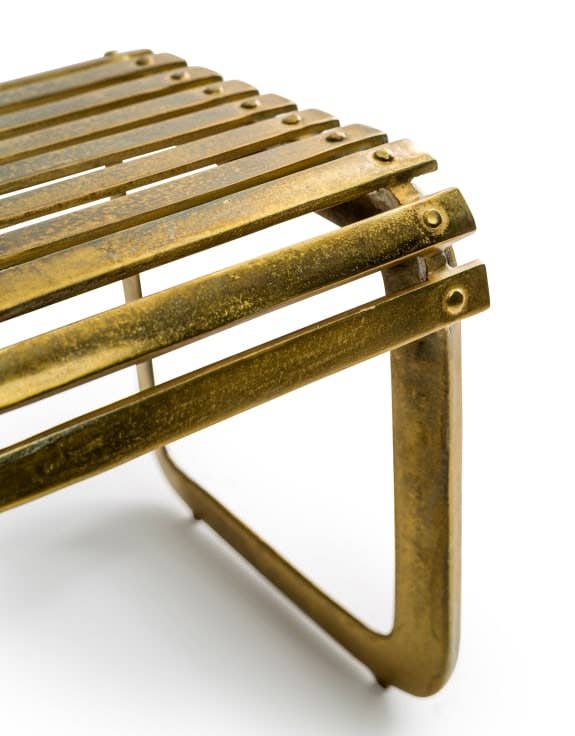 McGowan & Rutherford Ltd – wholesale Bench – Aluminium Antique Gold Bench2