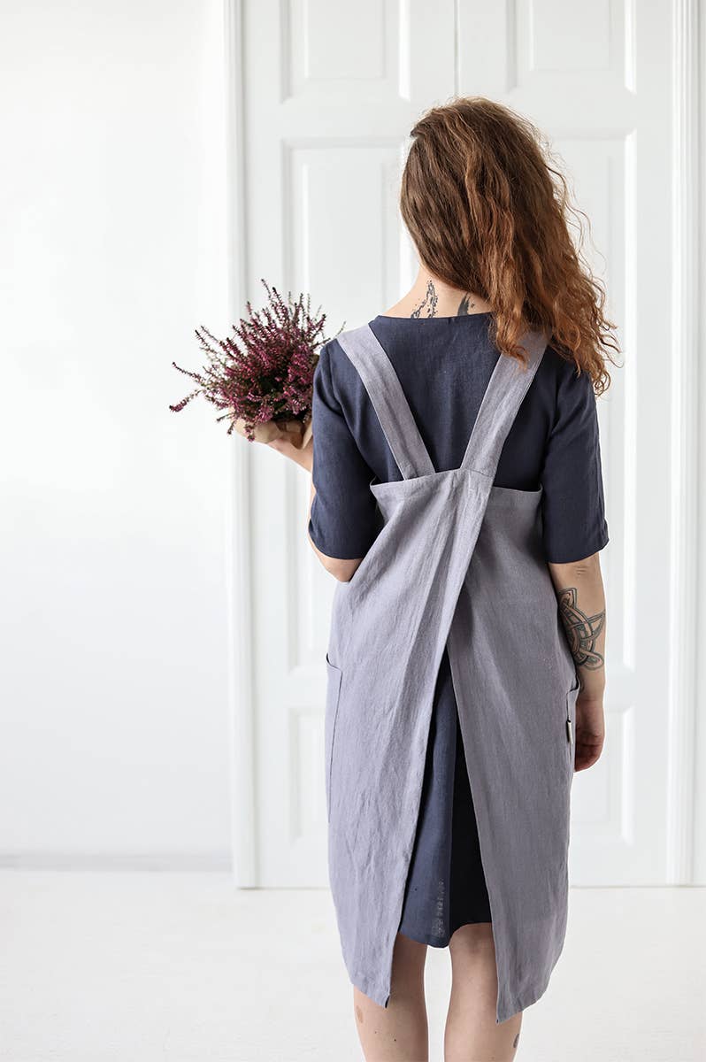 Epic Linen - Wholesale Apron - Linen Japanese Style Apron in Various Colors8