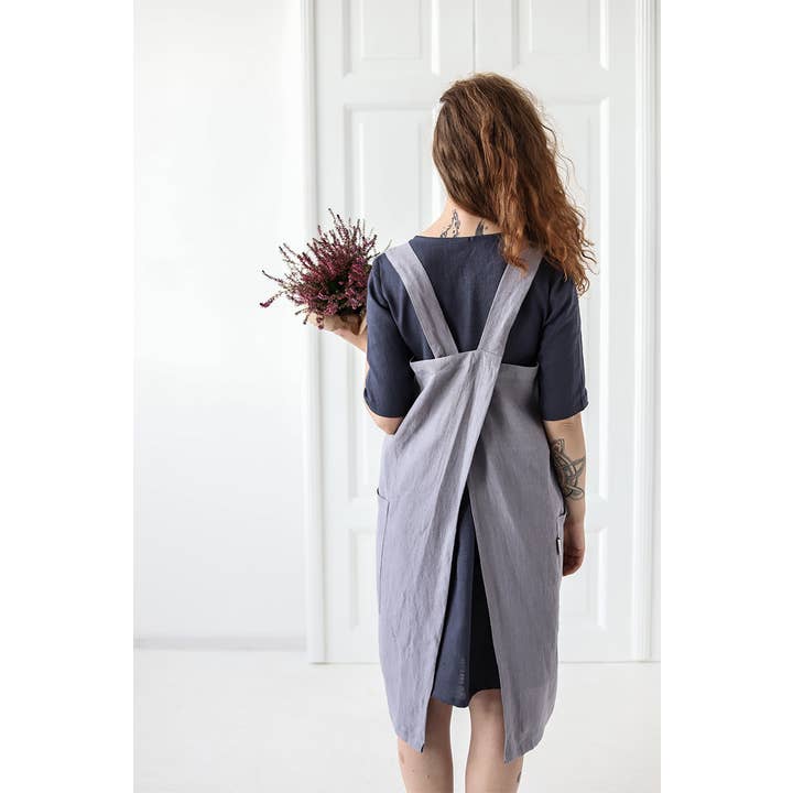 Epic Linen – wholesale Apron – Linen Japanese Style Apron in Various Colors8