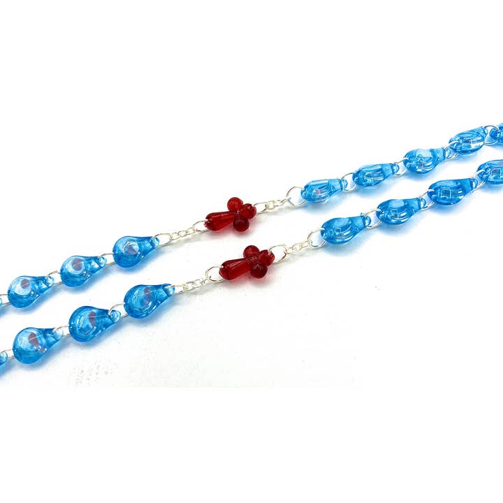 Costa Articoli Religiosi - Wholesale Prayer Beads Necklace - Rosario is the crown of unborn children. Grains 13X10 mm.2