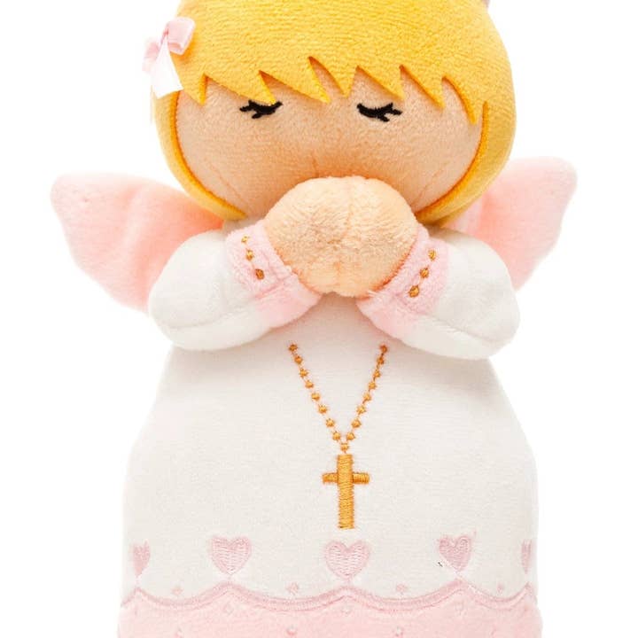 Guardian Angel Girls Catholic Plush Doll 8" | Angel Plush for wholesale by Little Drops of Water®